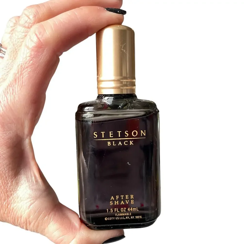 Vintage Stetson Black After Shave 1.5 oz for Men by Coty 90% Full by Coty READ